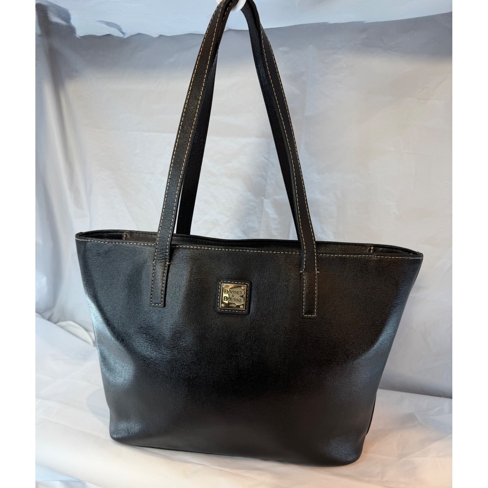DOONEY & BOURKE Saffiano Small Charleston Shopper Tote in Black